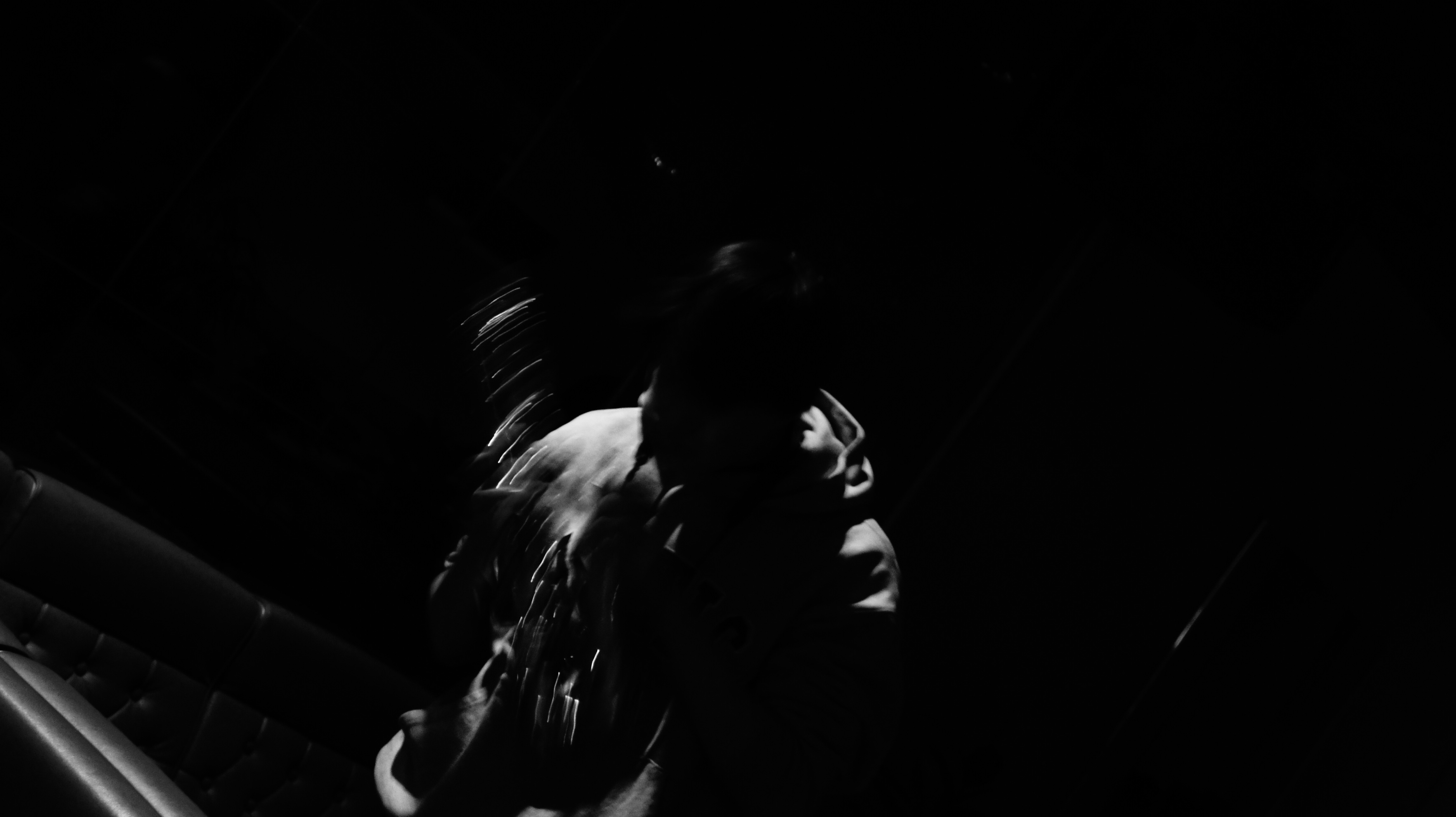 Aerial view of waves on sand.